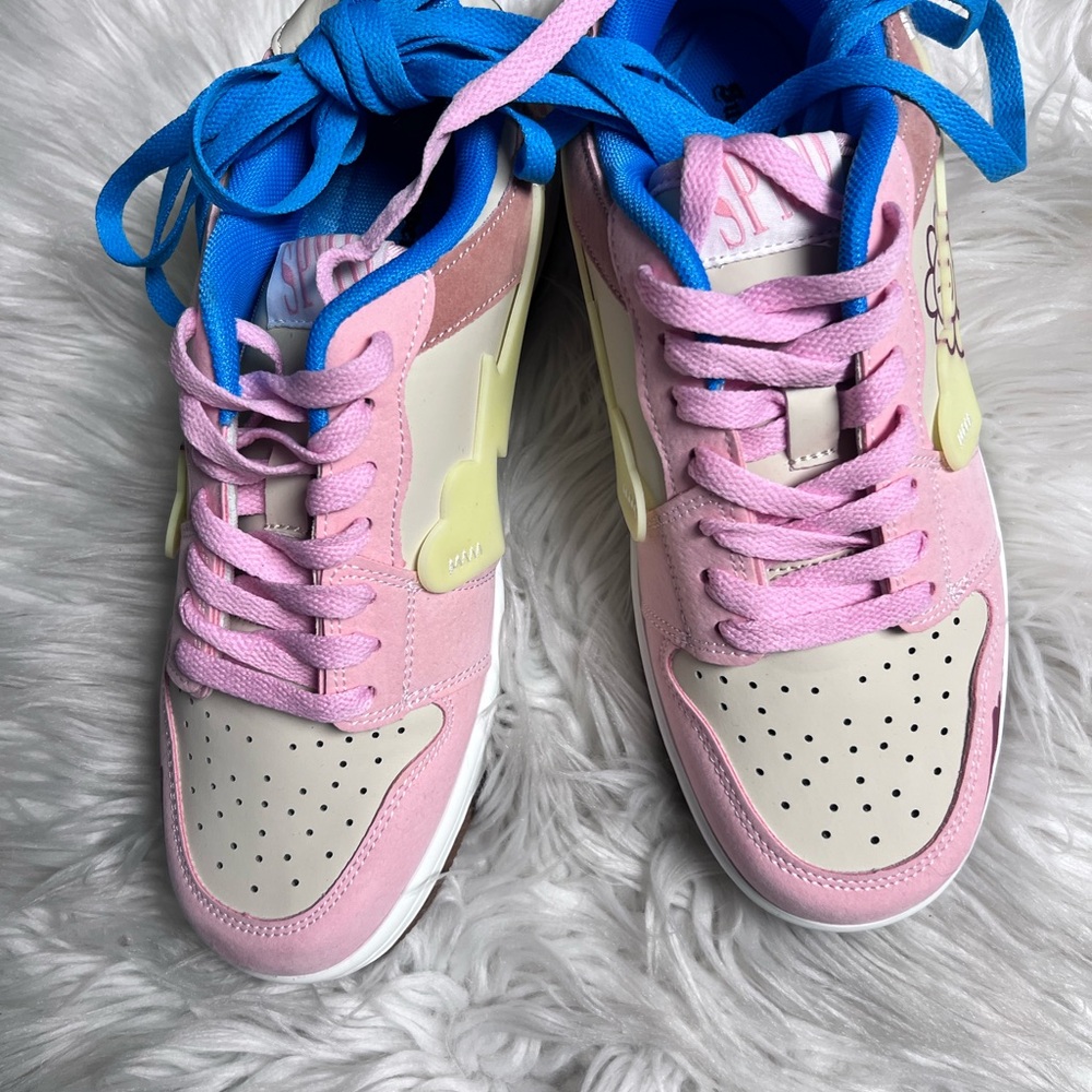 Trendy Pink and Blue Women's Sneakers